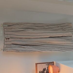 Urban Outfitters Womens Corduroy Cream Colored Striped High Waist Pants Sz 2